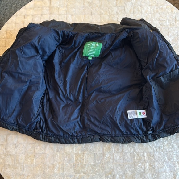 J. Crew Puffer Jacket Black Size XS NEW signature water repellent coat winter - Picture 6 of 9